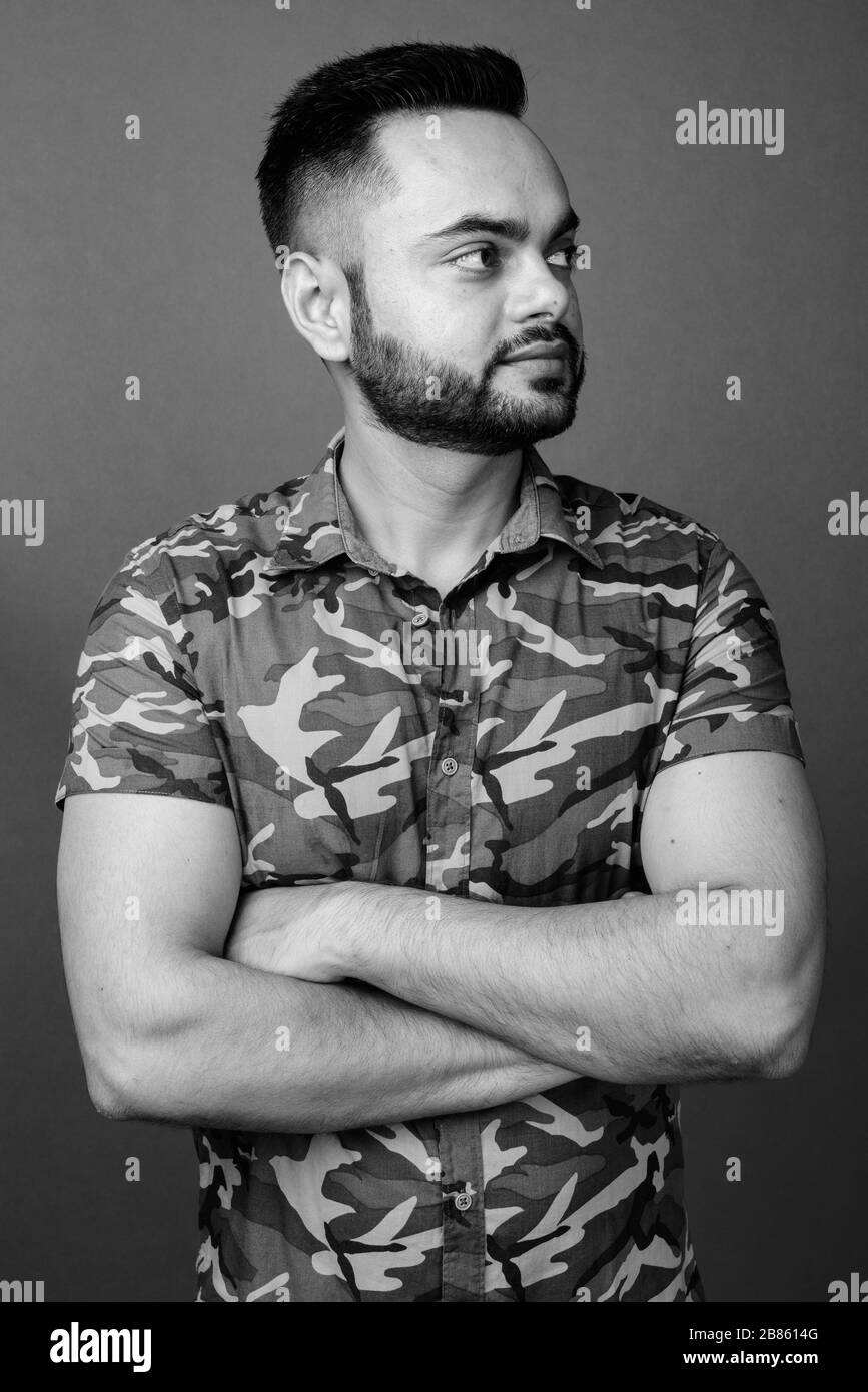 Indian man portrait Black and White Stock Photos & Images - Alamy
