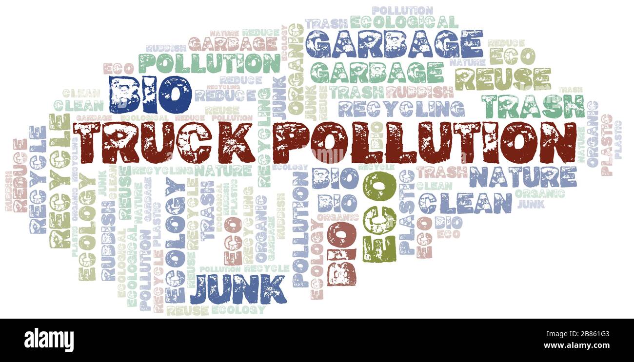 Garbage Problem Words Garbage truck recycling word concept hi-res stock photography and ...