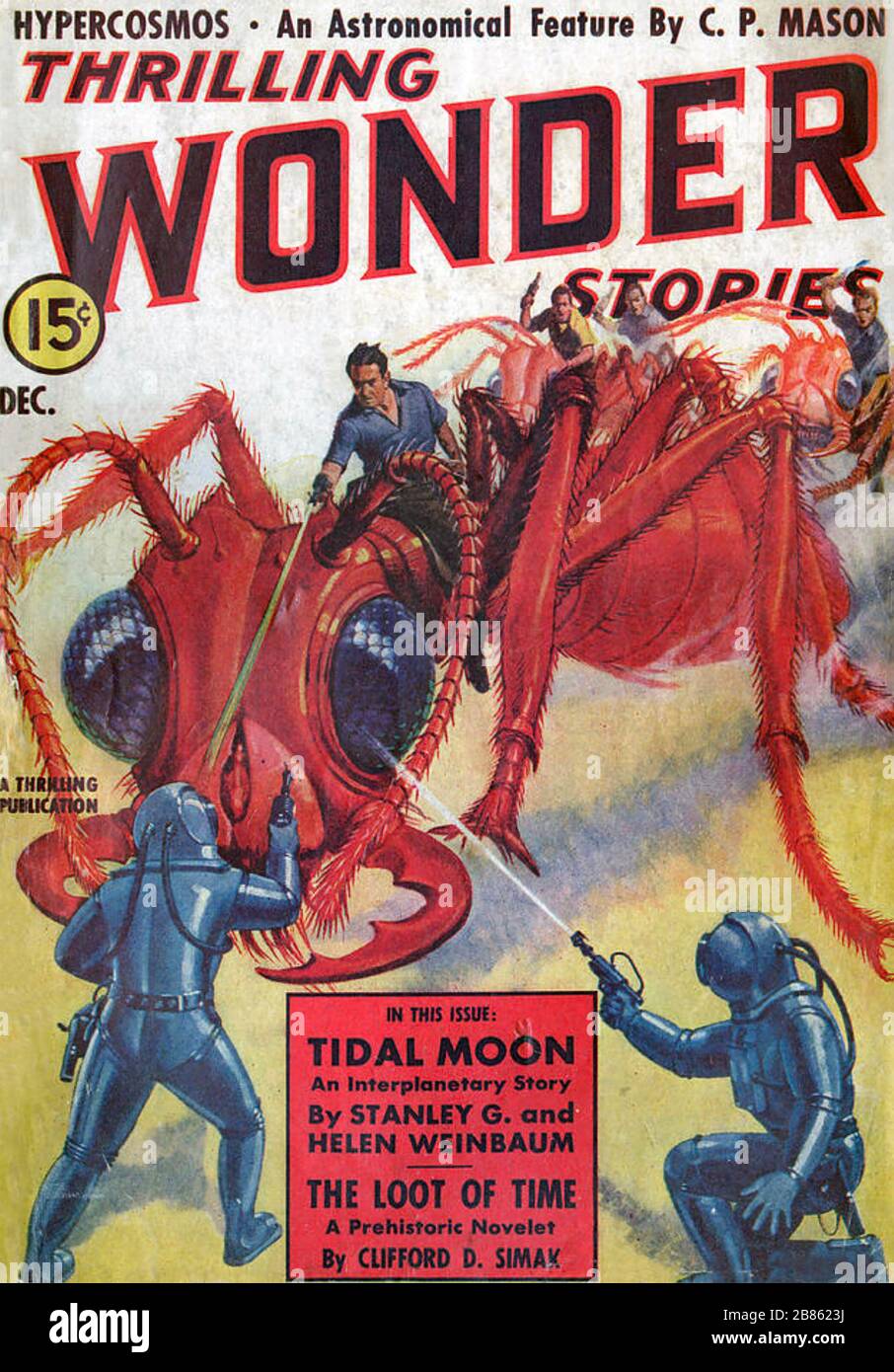 WONDER STORIES American sci-fi magazine about 1930 Stock