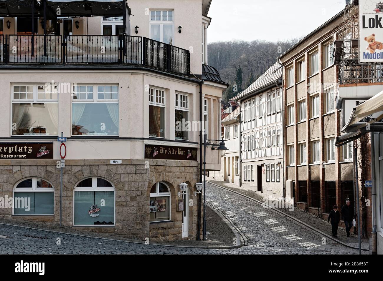 Teufelsmauer Harz bei Blankenburg im Sonnenuntergang Stock Photo Alamy