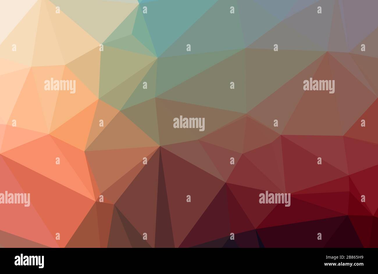 Illustration of abstract Red horizontal low poly background. Beautiful ...