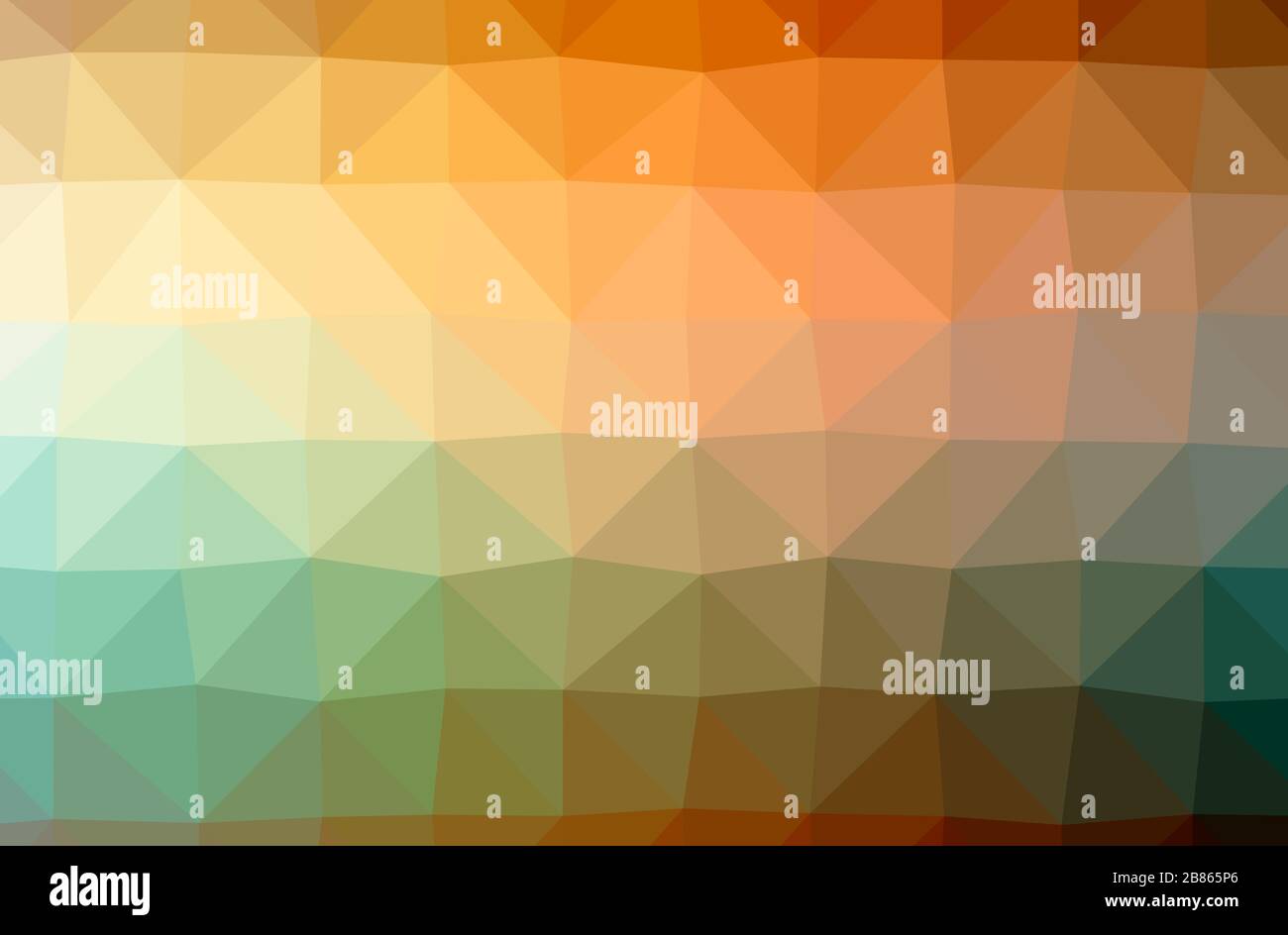Illustration of abstract Orange horizontal low poly background ...