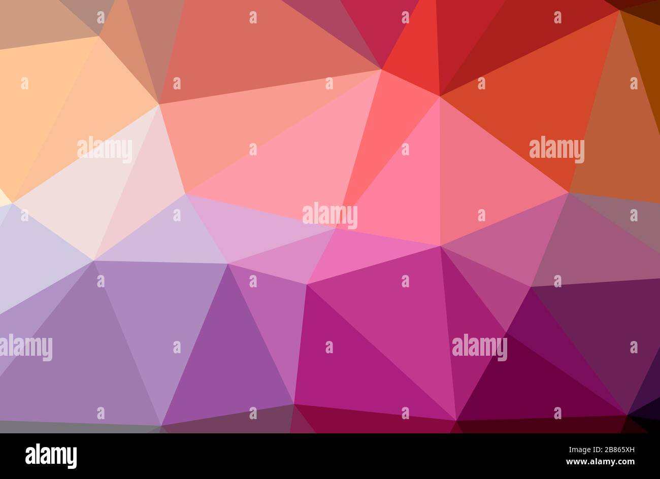 Illustration of abstract Red horizontal low poly background. Beautiful ...