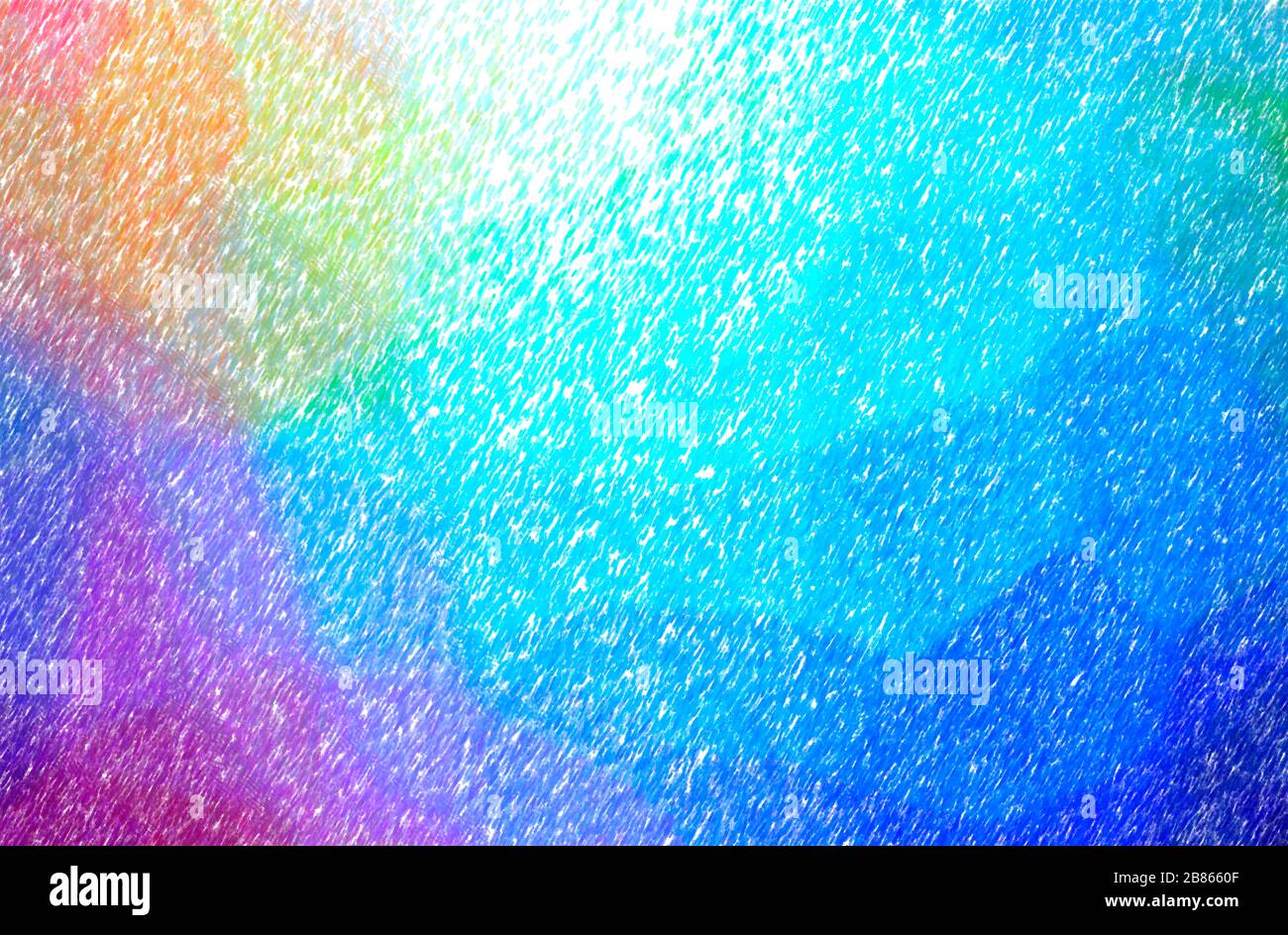 Abstract illustration of blue, red, green and yellow Low Coverage Color