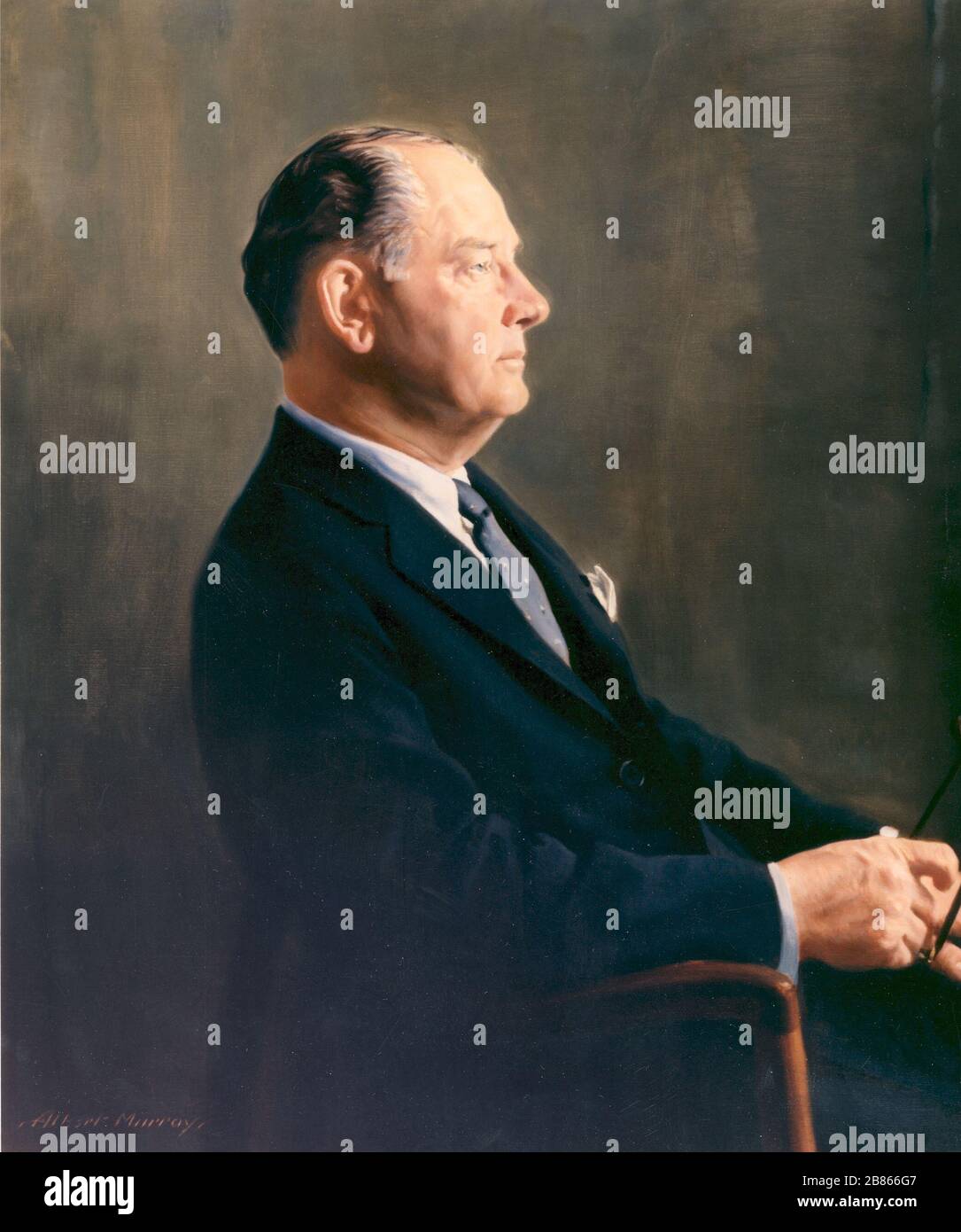 Portrait of T. Keith Glennan Stock Photo