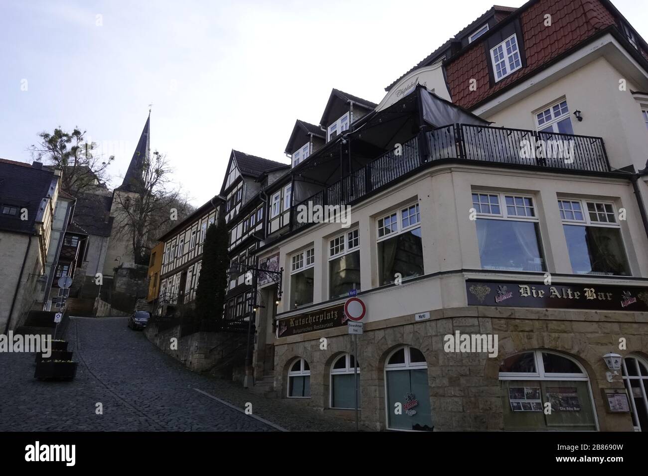 Teufelsmauer Harz bei Blankenburg im Sonnenuntergang Stock Photo Alamy