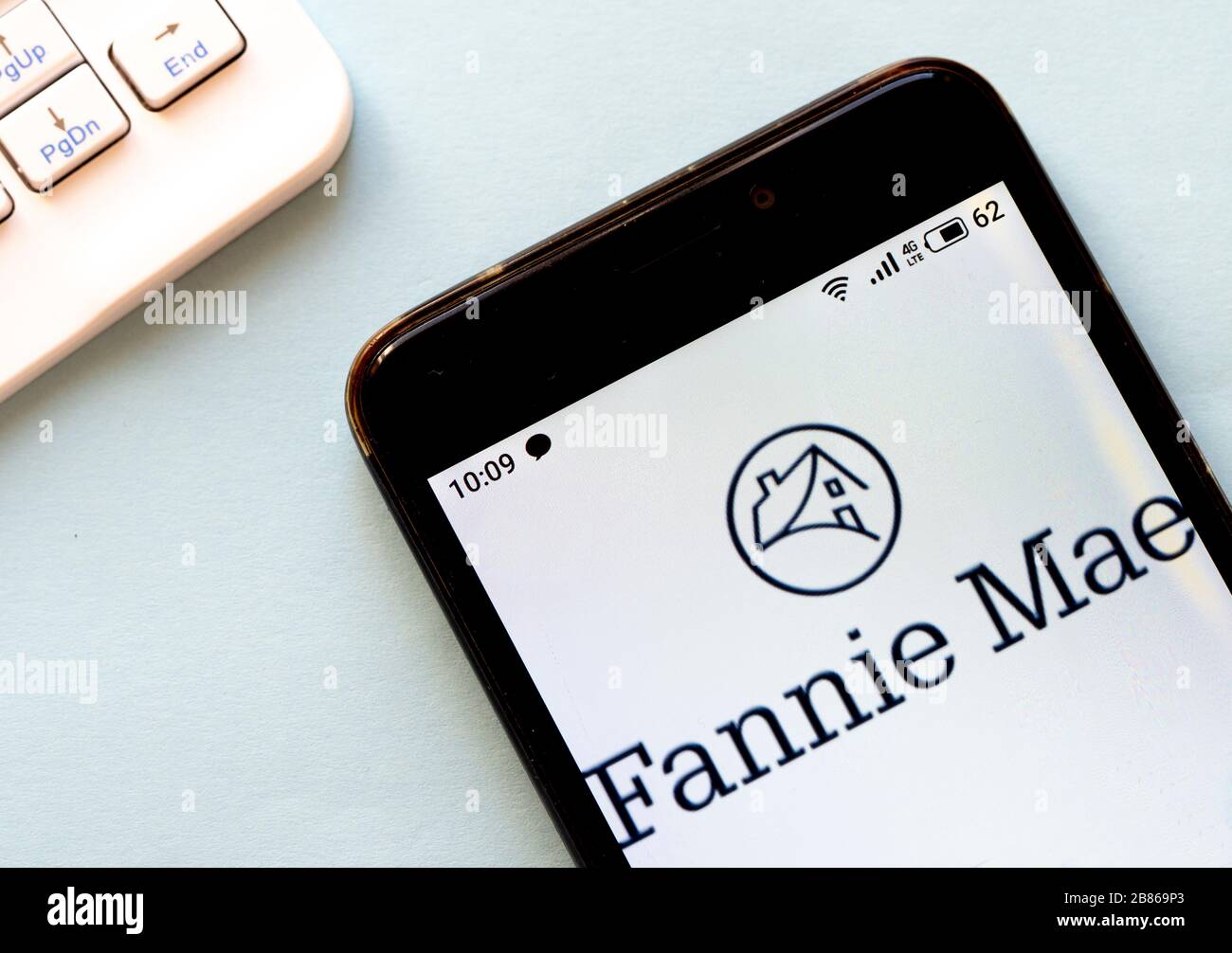 Ukraine. 20th Mar, 2020. In this photo illustration a Fannie Mae logo seen displayed on a smartphone. Credit: SOPA Images Limited/Alamy Live News Stock Photo