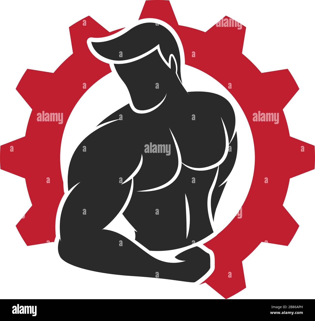 Vector object and Icons for Sport Label, Gym Badge, Fitness Logo Design