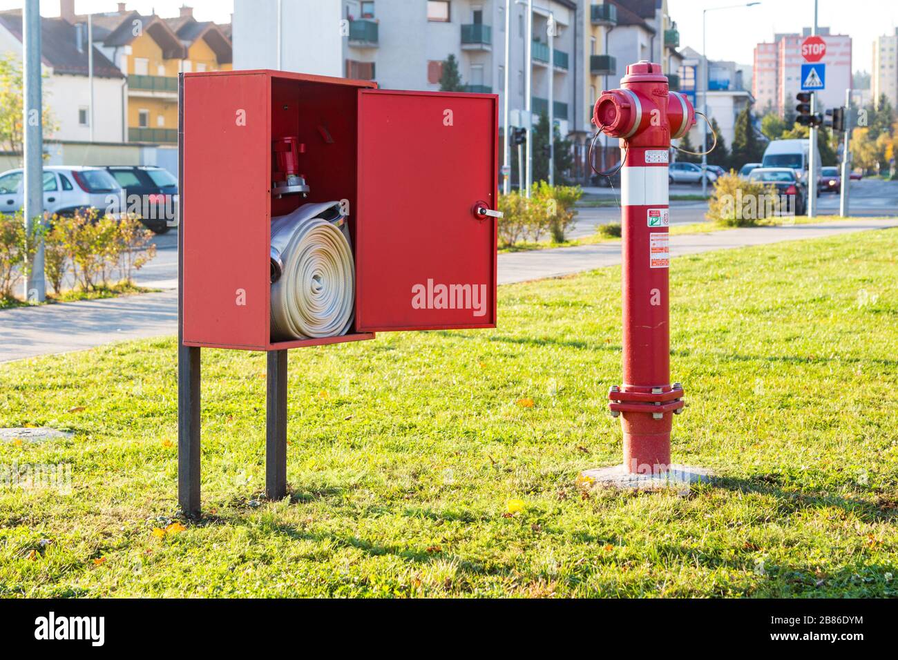 Fire hose box hi-res stock photography and images - Alamy