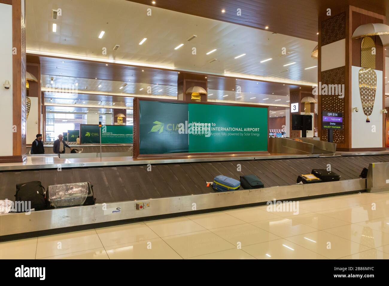 New Delhi, India - December 28, 2019: Baggage at kerala airport in India Stock Photo