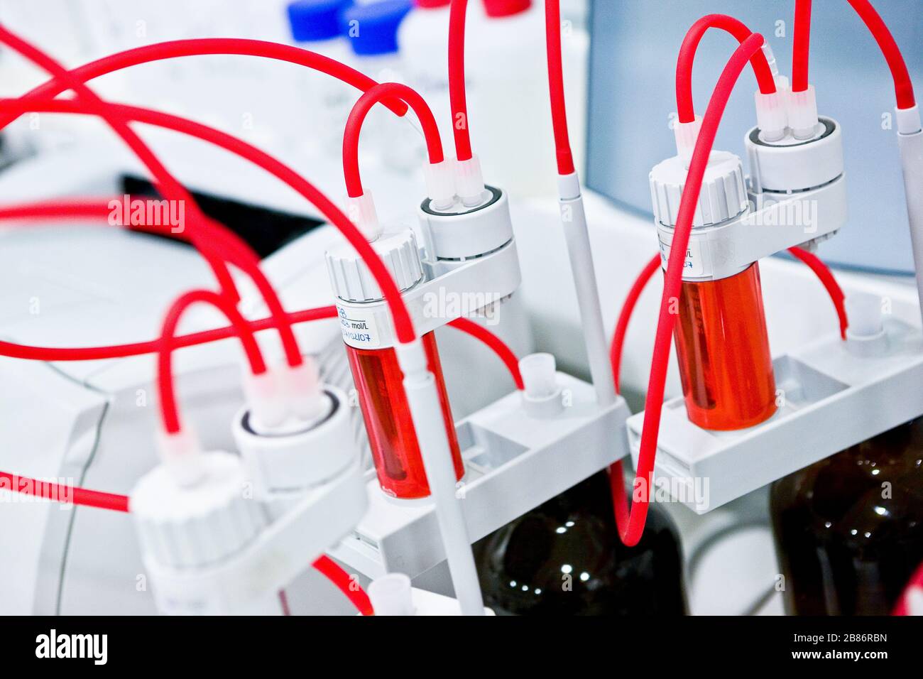 Medicines samples in small tubes in the laboratory Stock Photo Alamy