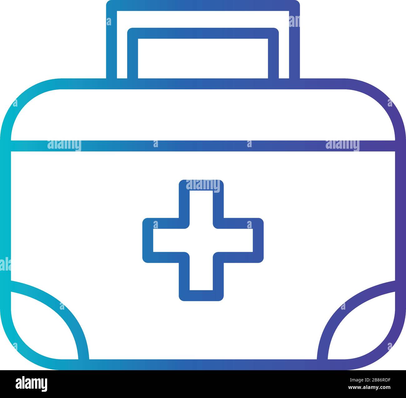 first aid kit, gradient line style icon Stock Vector Image & Art - Alamy