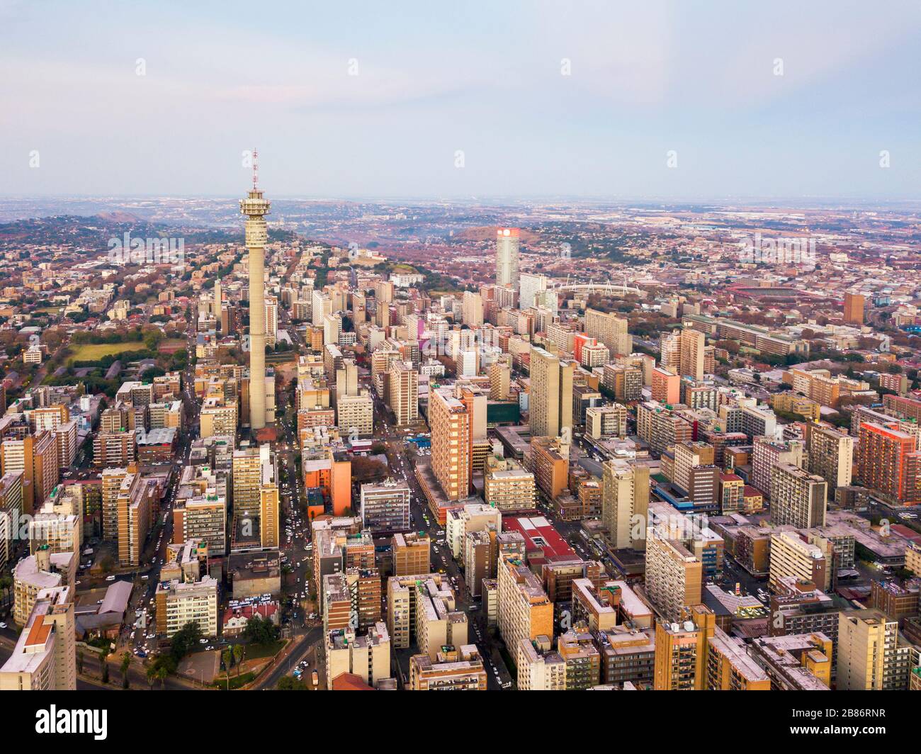 Skyscrapers in downtown of Johannesburg, South Africa Stock Photo Alamy