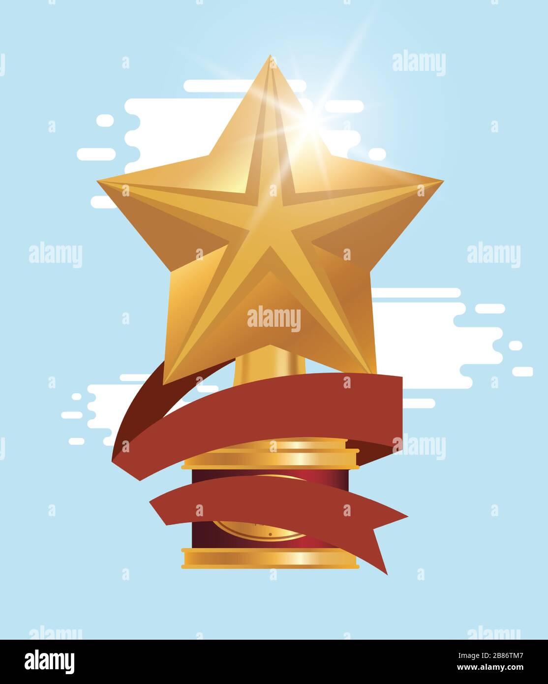 golden trophy star award icon Stock Vector Image & Art - Alamy