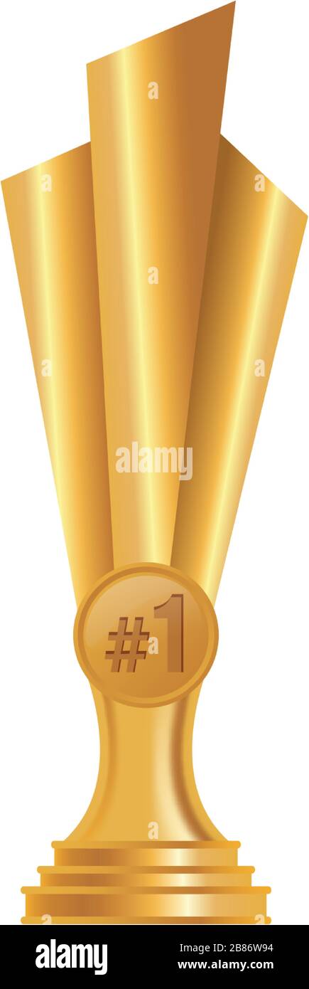 golden trophy award with medal Stock Vector Image & Art - Alamy