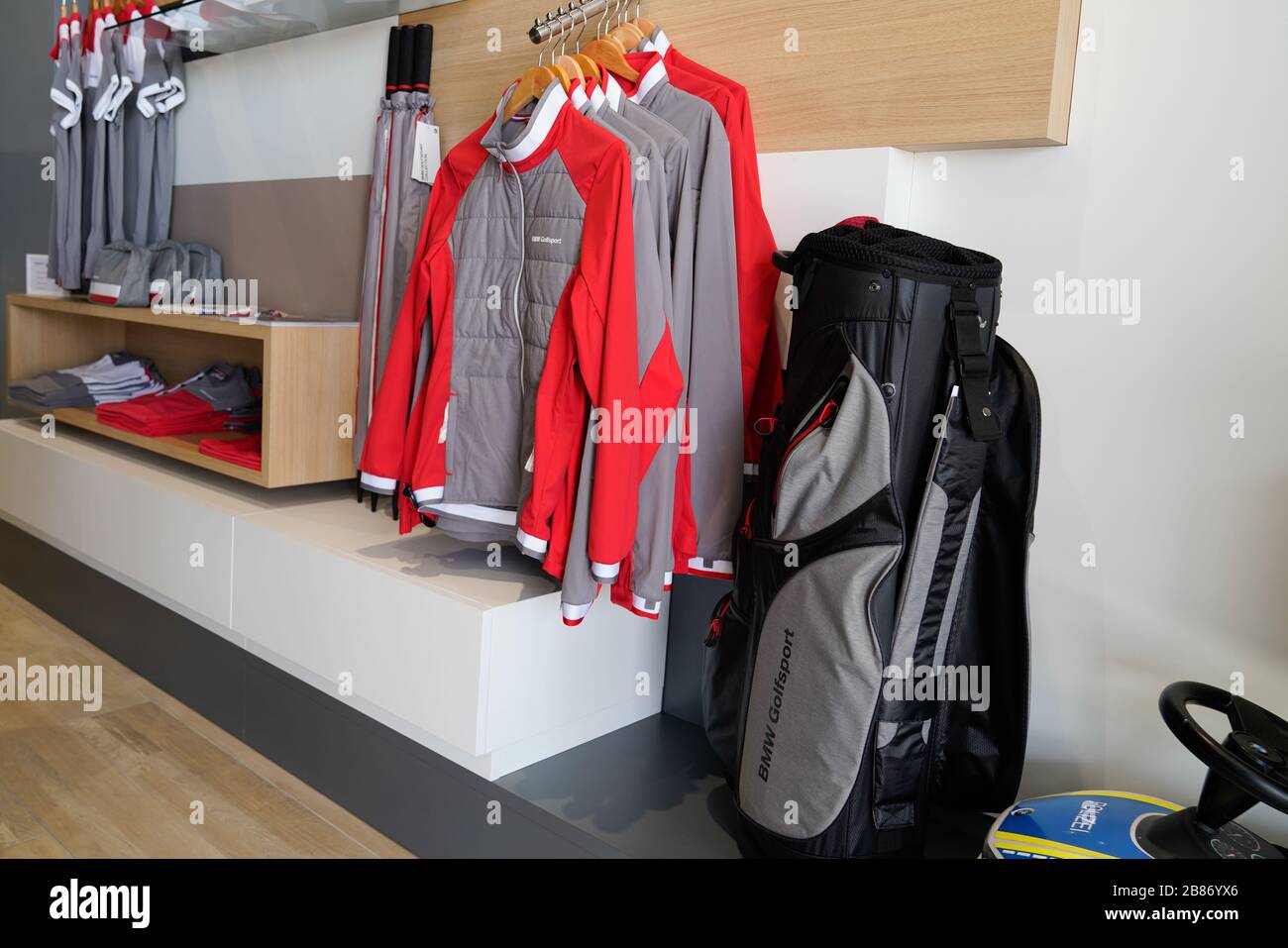 Bordeaux , Aquitaine / France - 10 11 2019 : Shopping Mall BMW Store  clothing golf retail shop+ Stock Photo - Alamy