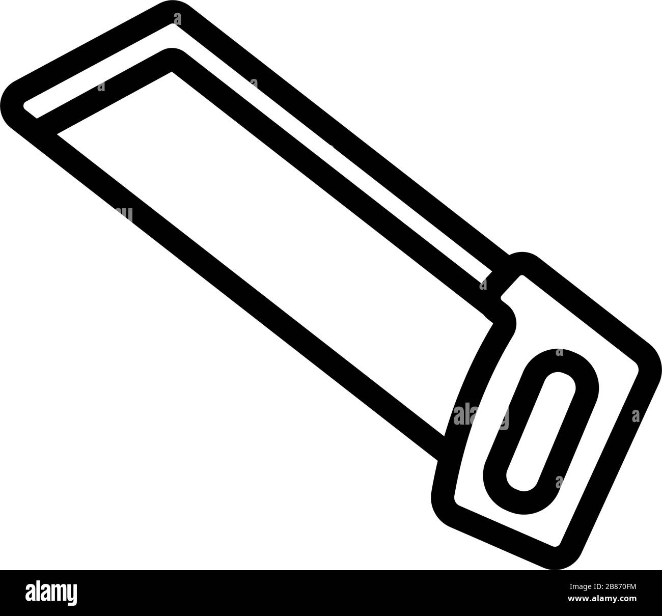sharp saw icon vector outline illustration Stock Vector Image & Art - Alamy