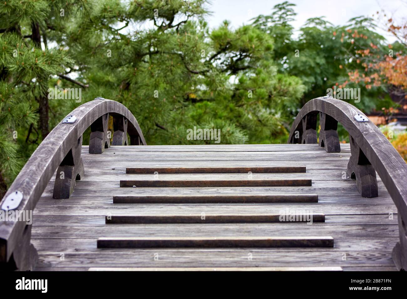Small Step Bridge Wooden bridge with small steps Stock Photo - Alamy
