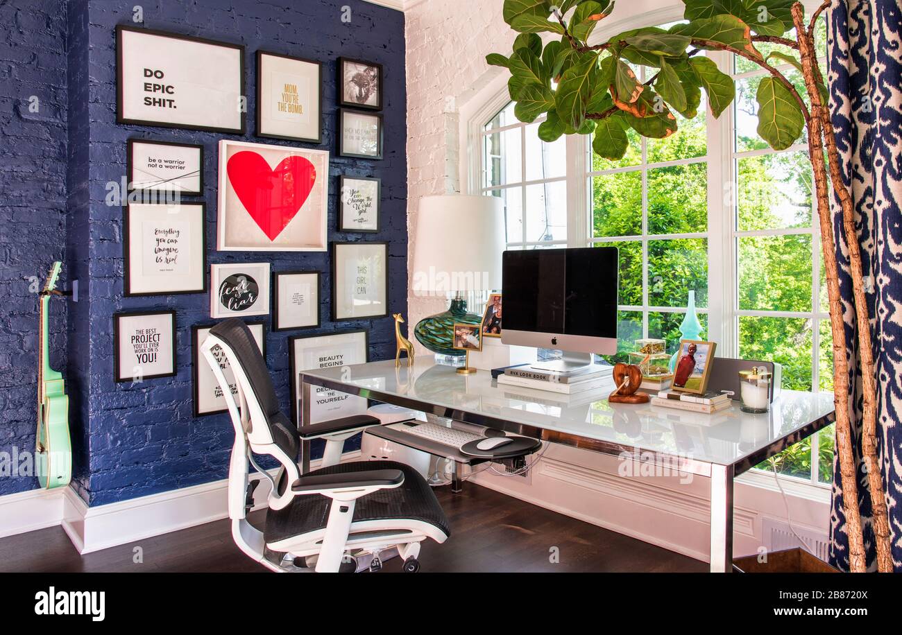 Home office and Den Stock Photo