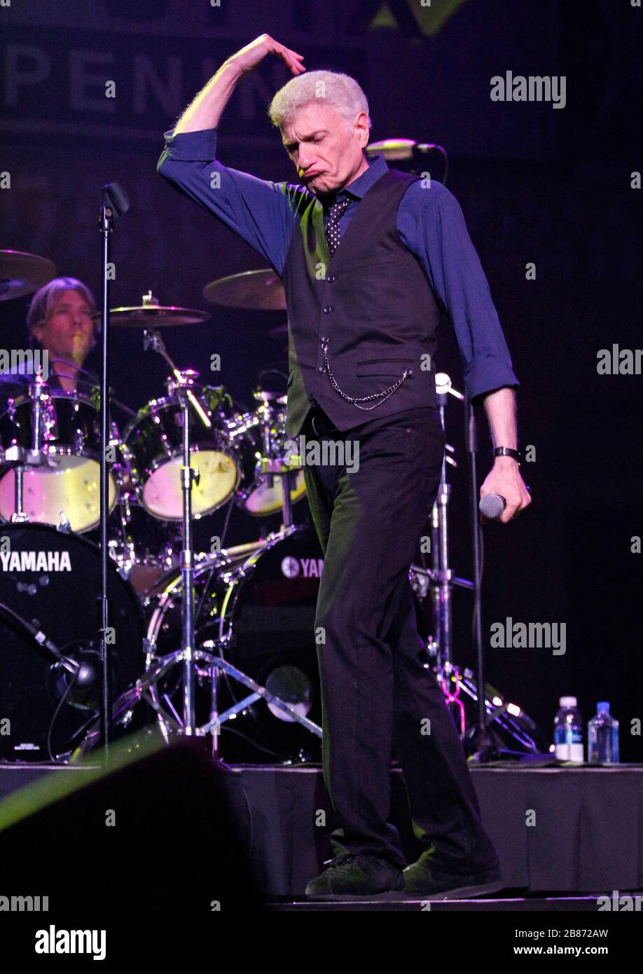 Former Styx band member Dennis DeYoung performs at the Seminole Hard Rock Live Arena in