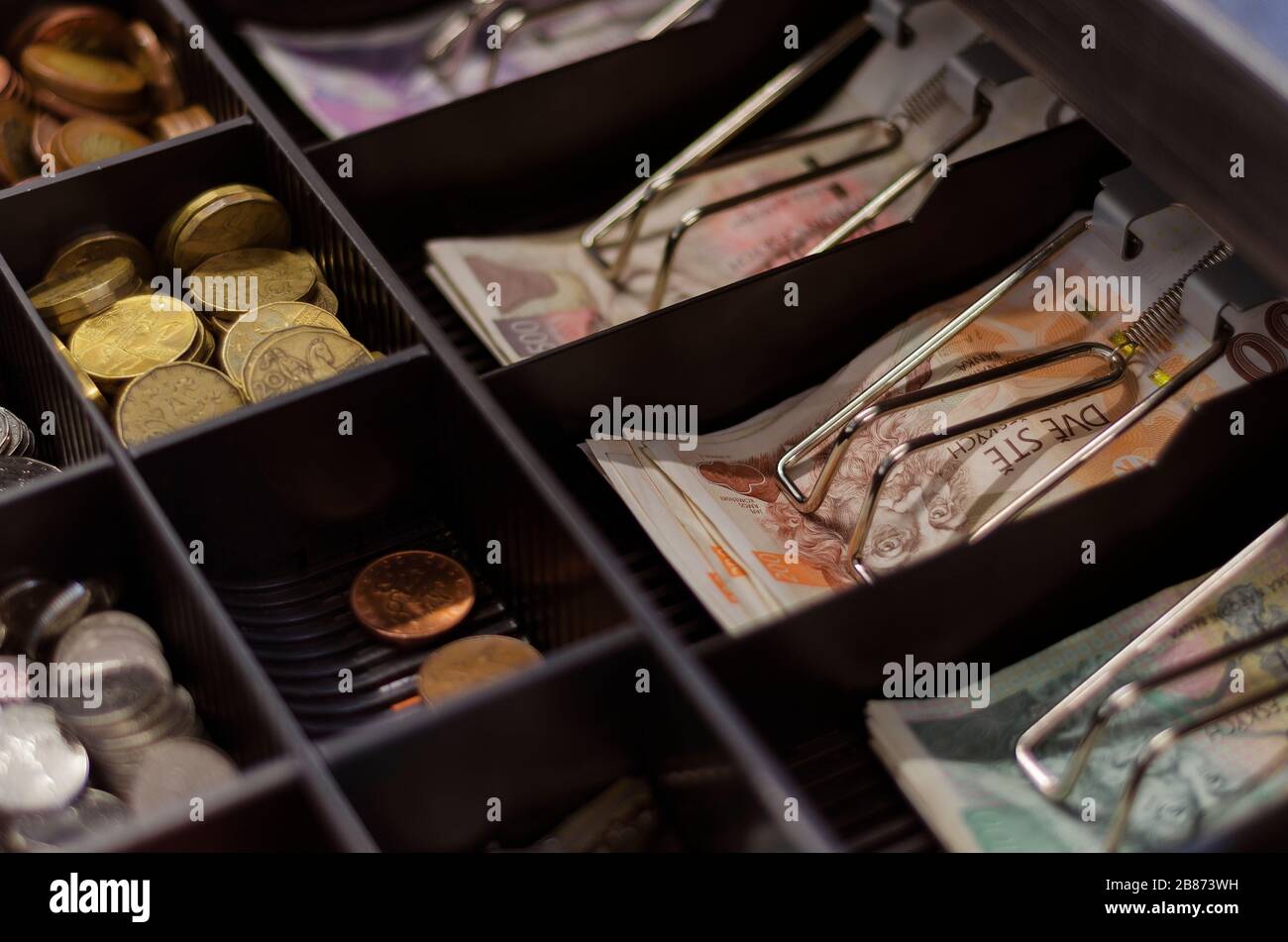 Czech Crowns Of Various Denominations In A Cash Drawer Stock Photo Alamy czech-crowns-of-various-denominations-in-a-cash-drawer-stock-photo-alamy