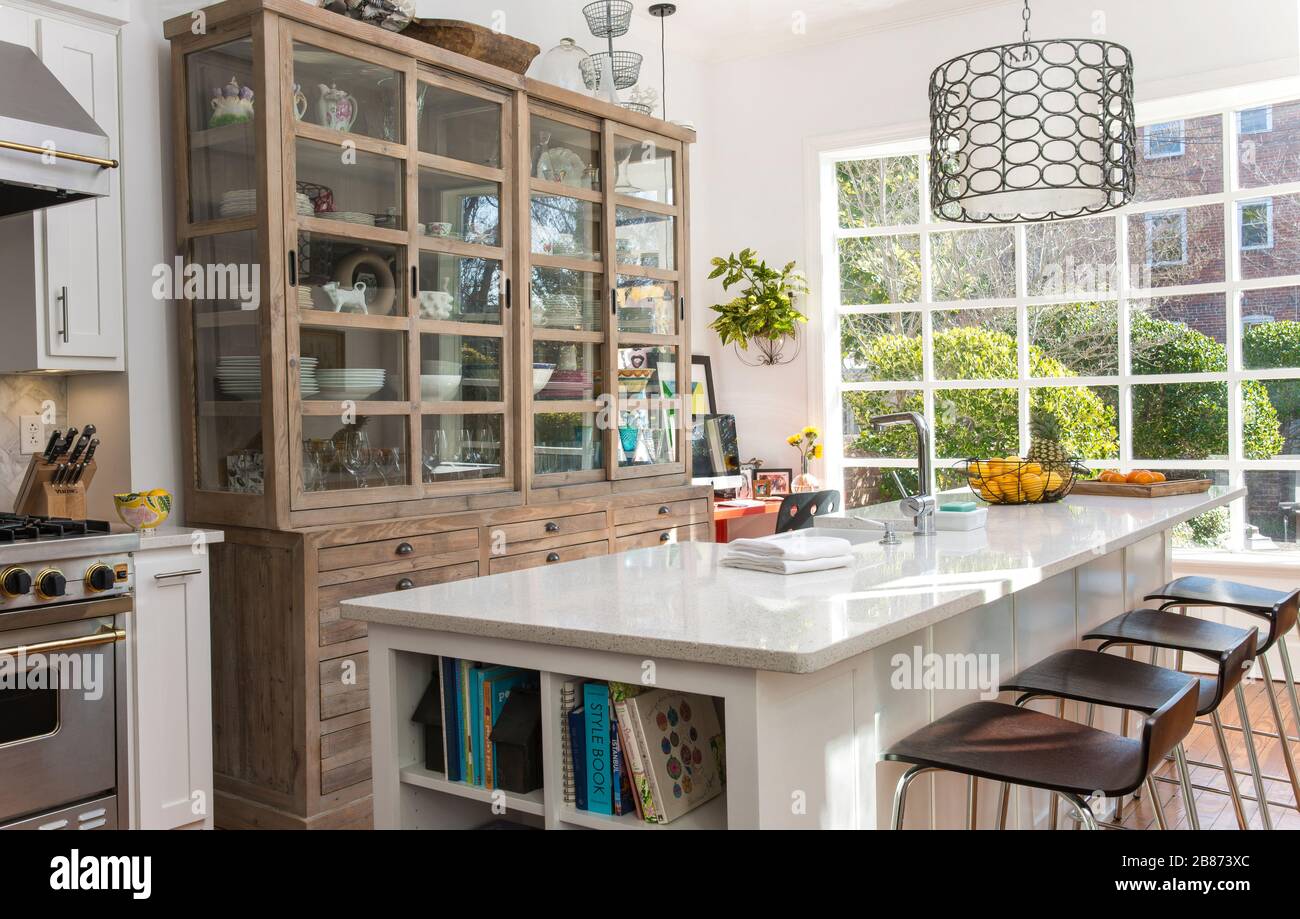 Modern Cottage Styled kitchen Stock Photo