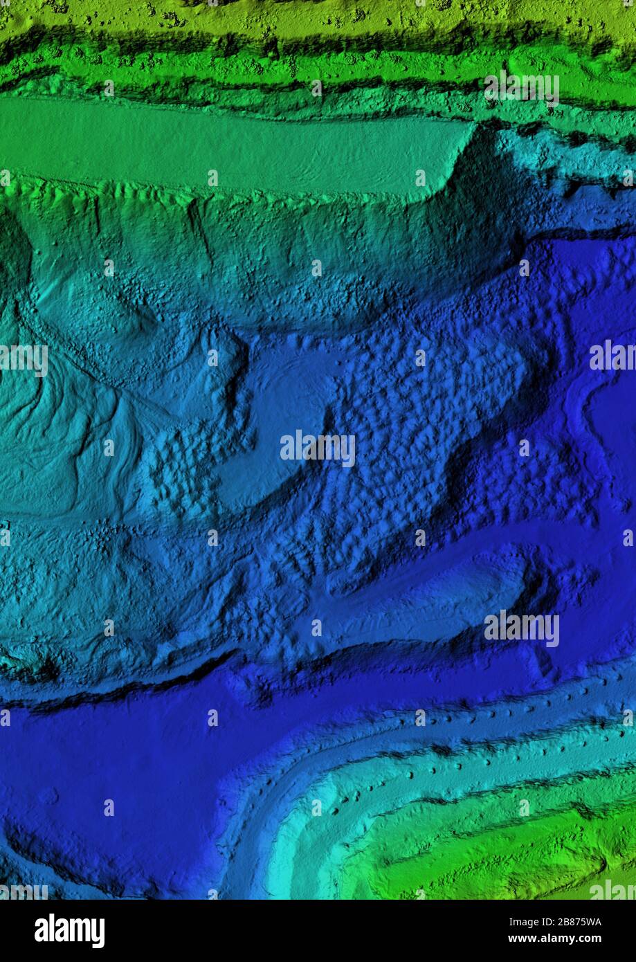 DEM digital elevation model. GIS product made after proccesing