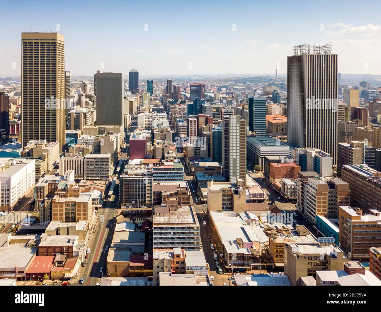 Architecture of downtown of Johannesburg, South Africa Stock Photo