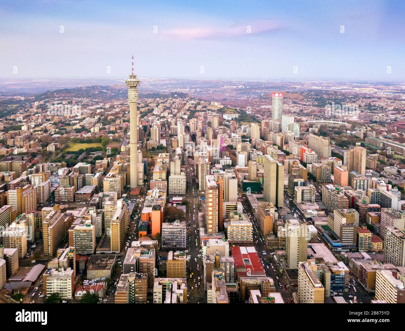 Architecture of downtown of Johannesburg, South Africa Stock Photo