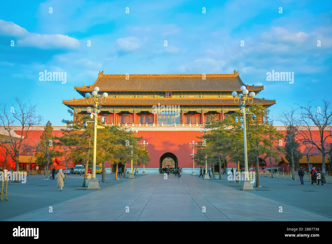 Beijing, China - Jan 9 2020: Duanmen Gate of the Forbidden City located ...