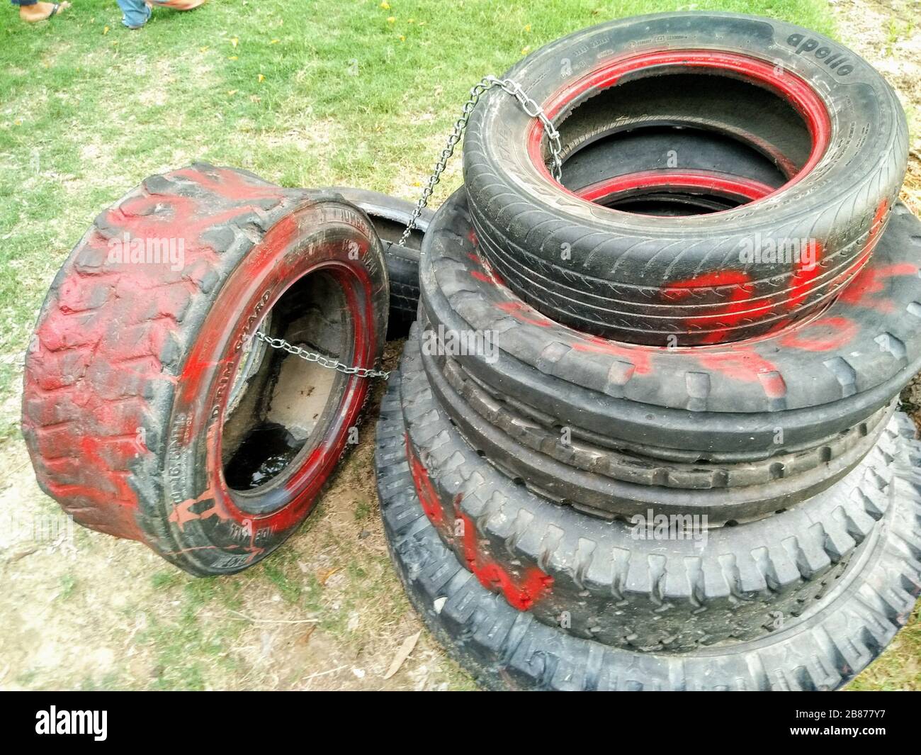 A picture of rubber tires Stock Photo Alamy