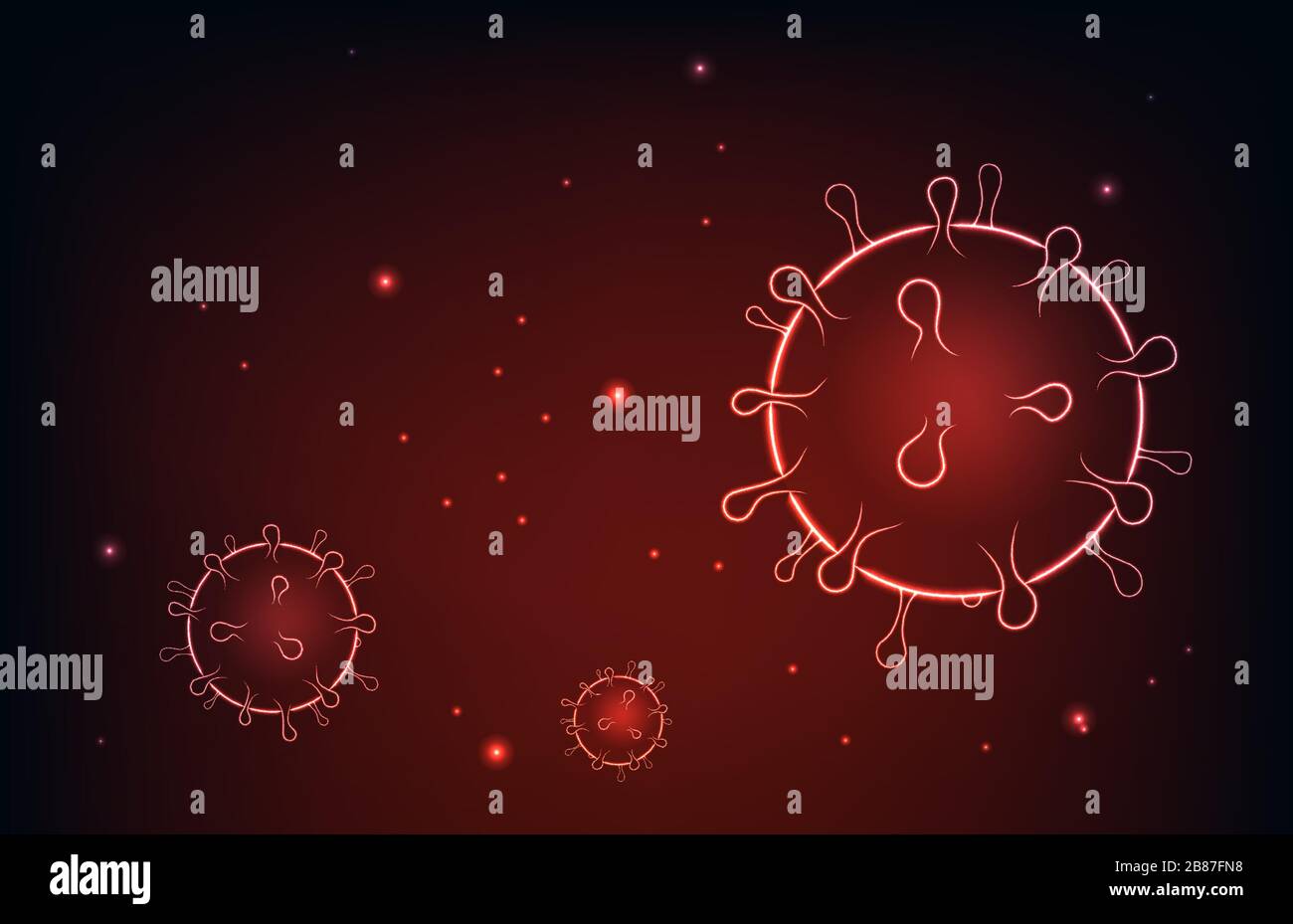 Virus vector background. Concept illustration infection, bacteria ...