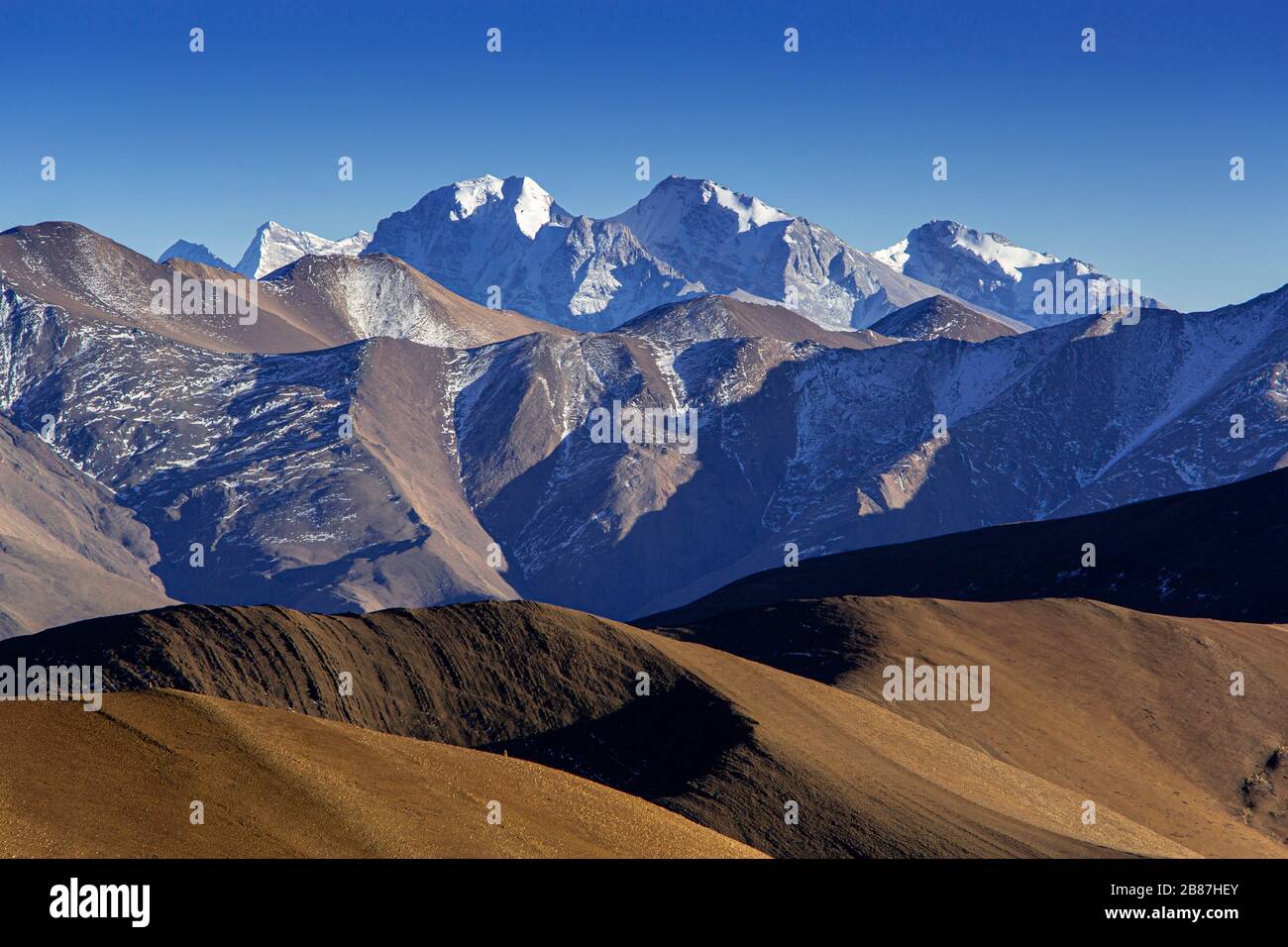 Mount Everest Nature Reserve, Tibet Stock Photo