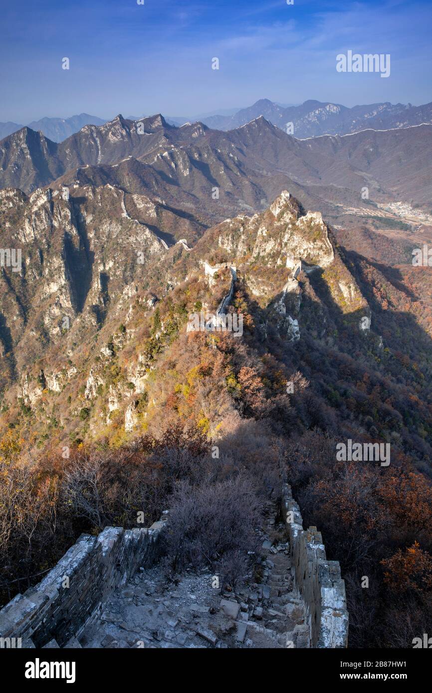 Jiankou Great Wall of China, Beijing Stock Photo