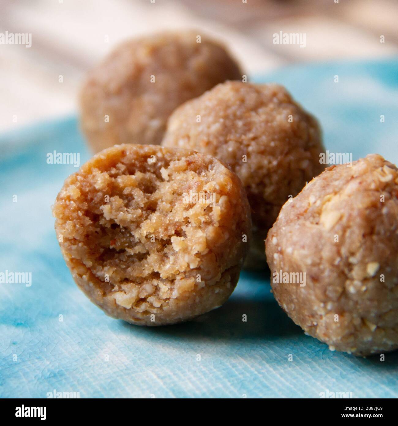Food photography of calorie buns with oats and cereals with chocolate
