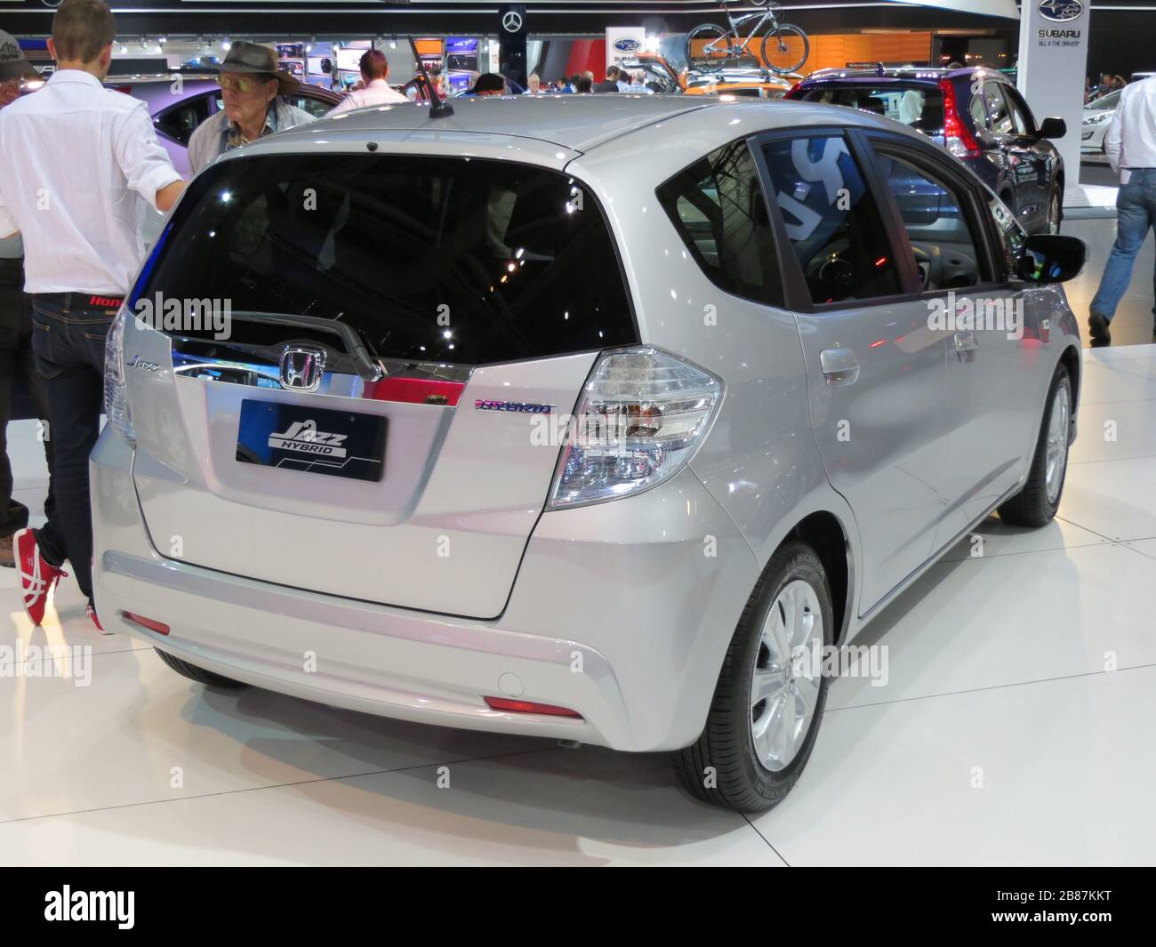 English 2012 Honda Jazz Ge Hybrid Hatchback Photographed At The 2012 Australian International Motor Show Sydney New South Wales Australia 26 October 2012 Own Work Osx Stock Photo Alamy
