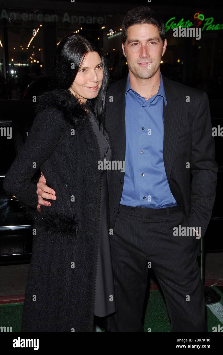 Matthew fox with wife hires stock photography and images Alamy