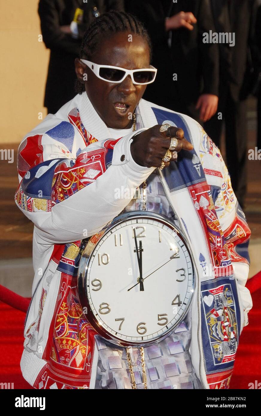 Flavor Flav at the 34th Annual American Music Awards held at the Shrine Auditorium in Los Angeles, CA. The event took place on Tuesday, November 21, 2006.  Photo by: SBM / PictureLux - File Reference # 33984-9586SBMPLX Stock Photo