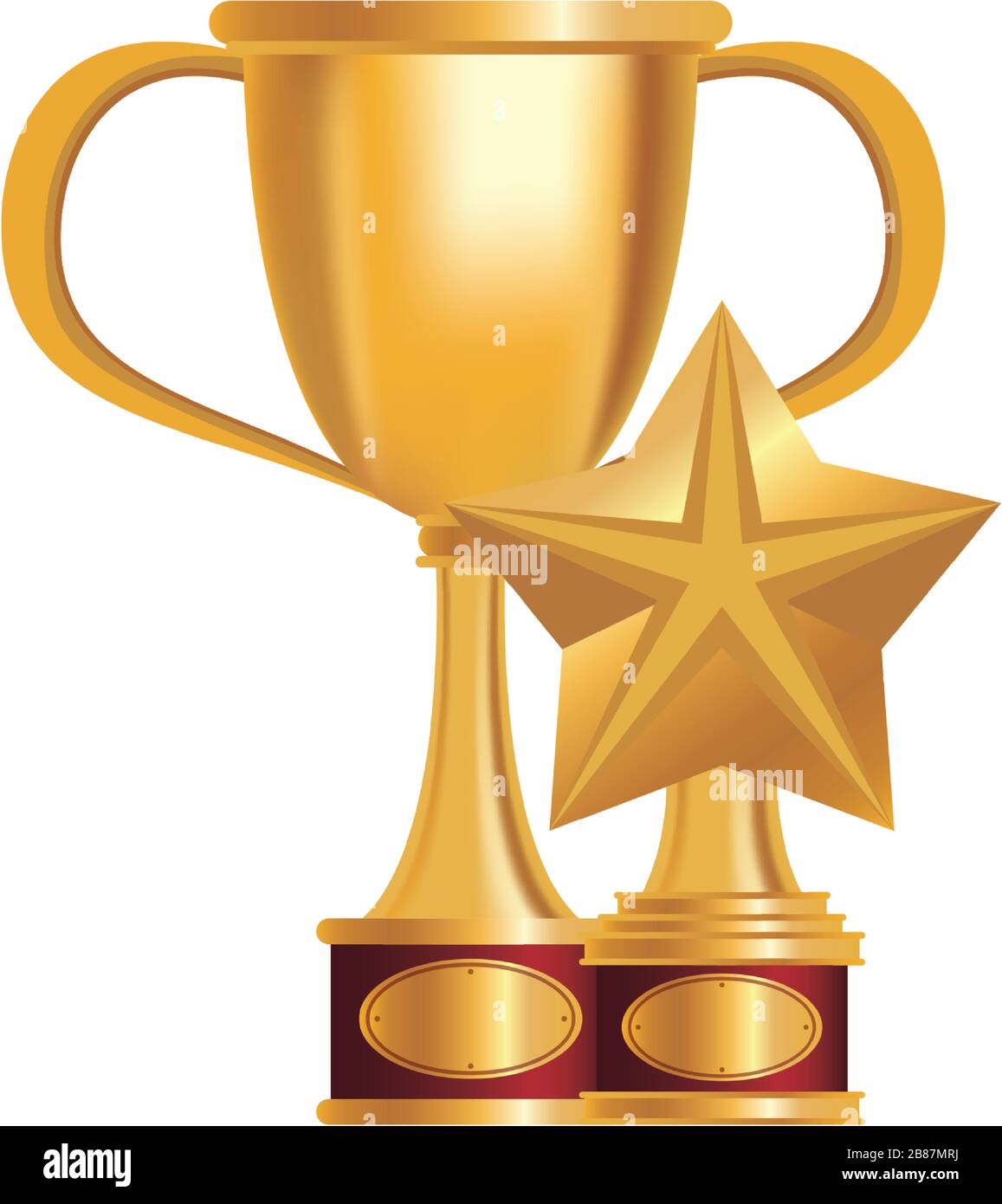 golden trophies awards set icons Stock Vector Image & Art - Alamy