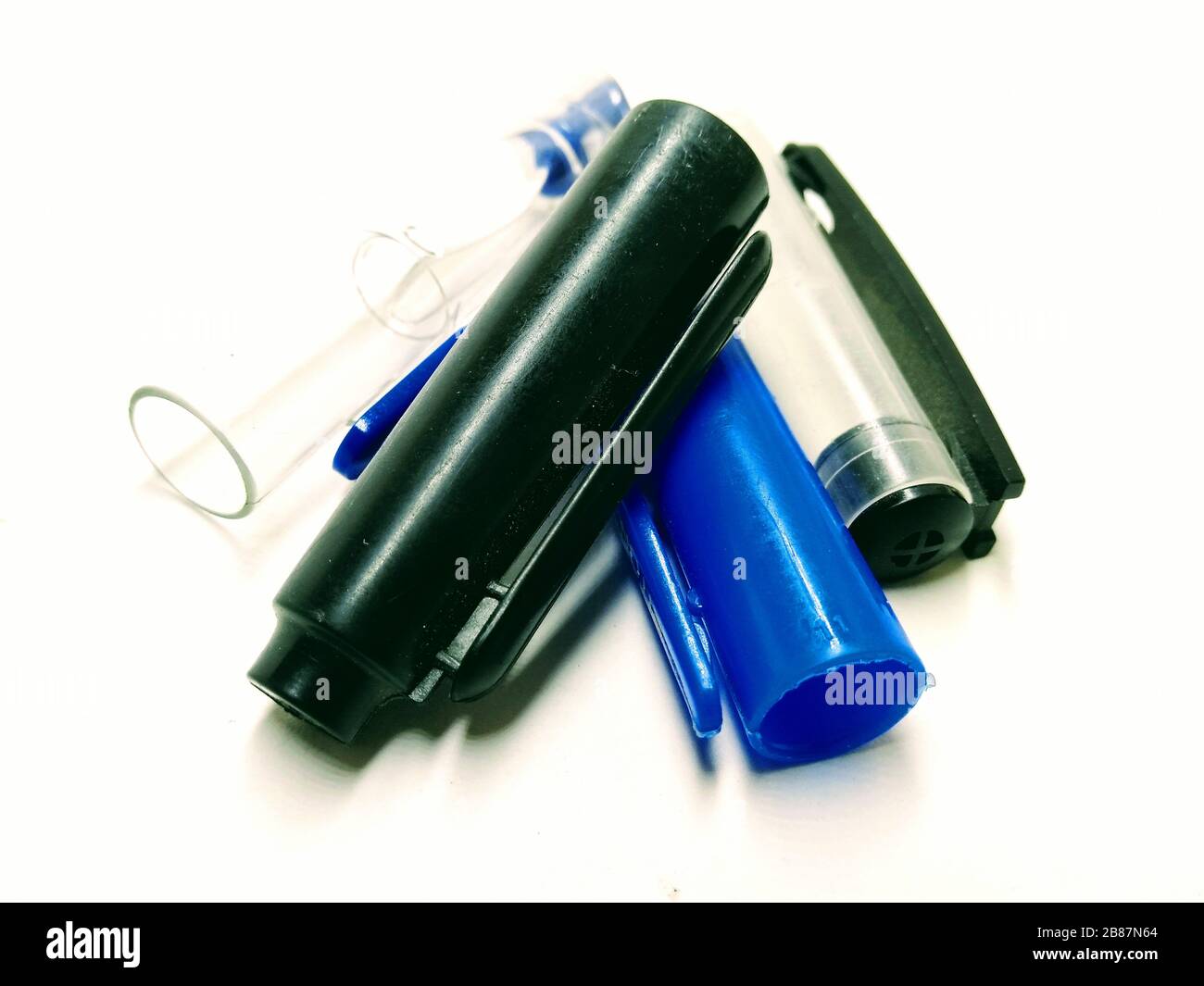 A picture of ink pen caps Stock Photo - Alamy