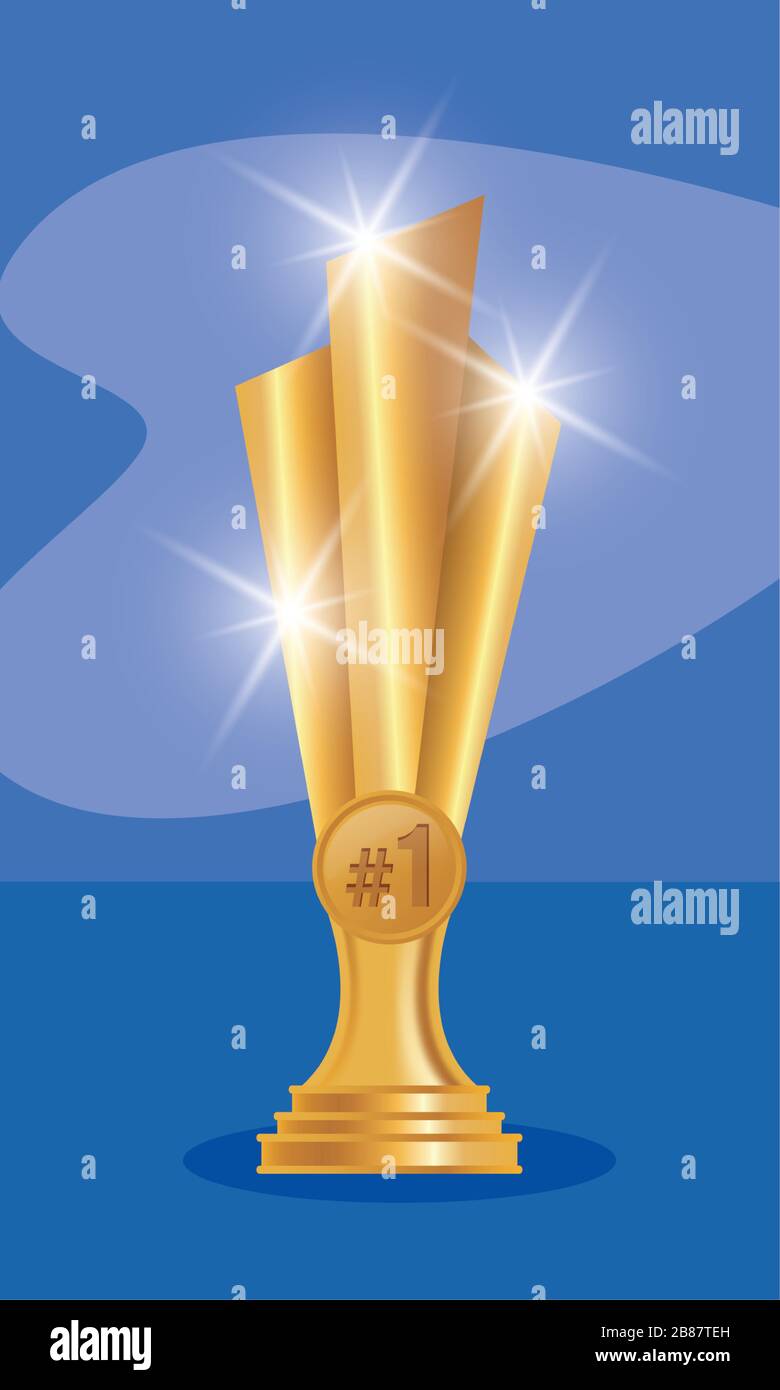 golden trophy award isolated icon Stock Vector Image & Art - Alamy