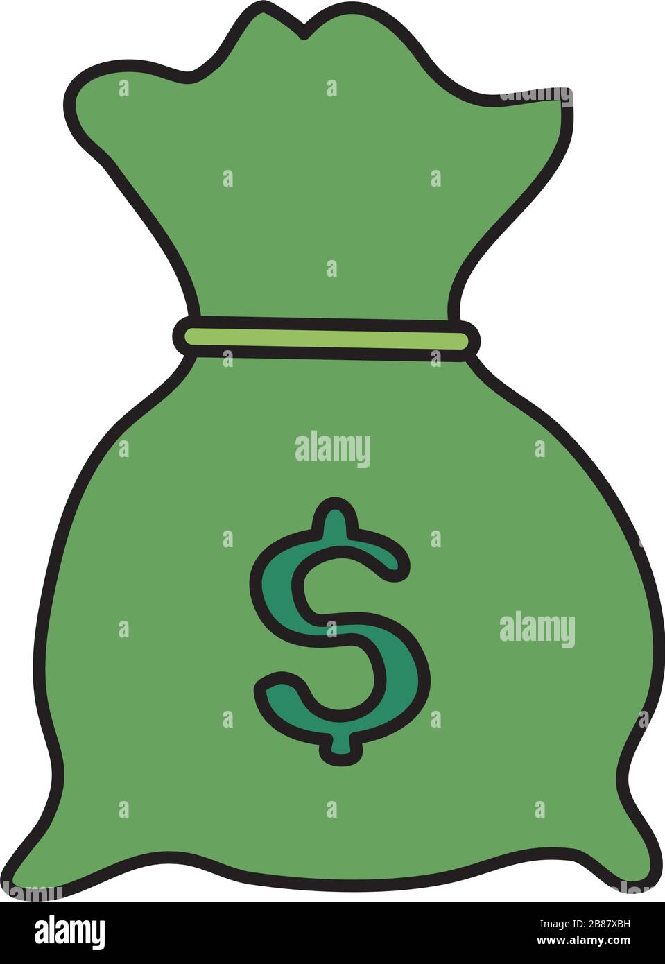 money bag cash isolated icon Stock Vector Image & Art - Alamy