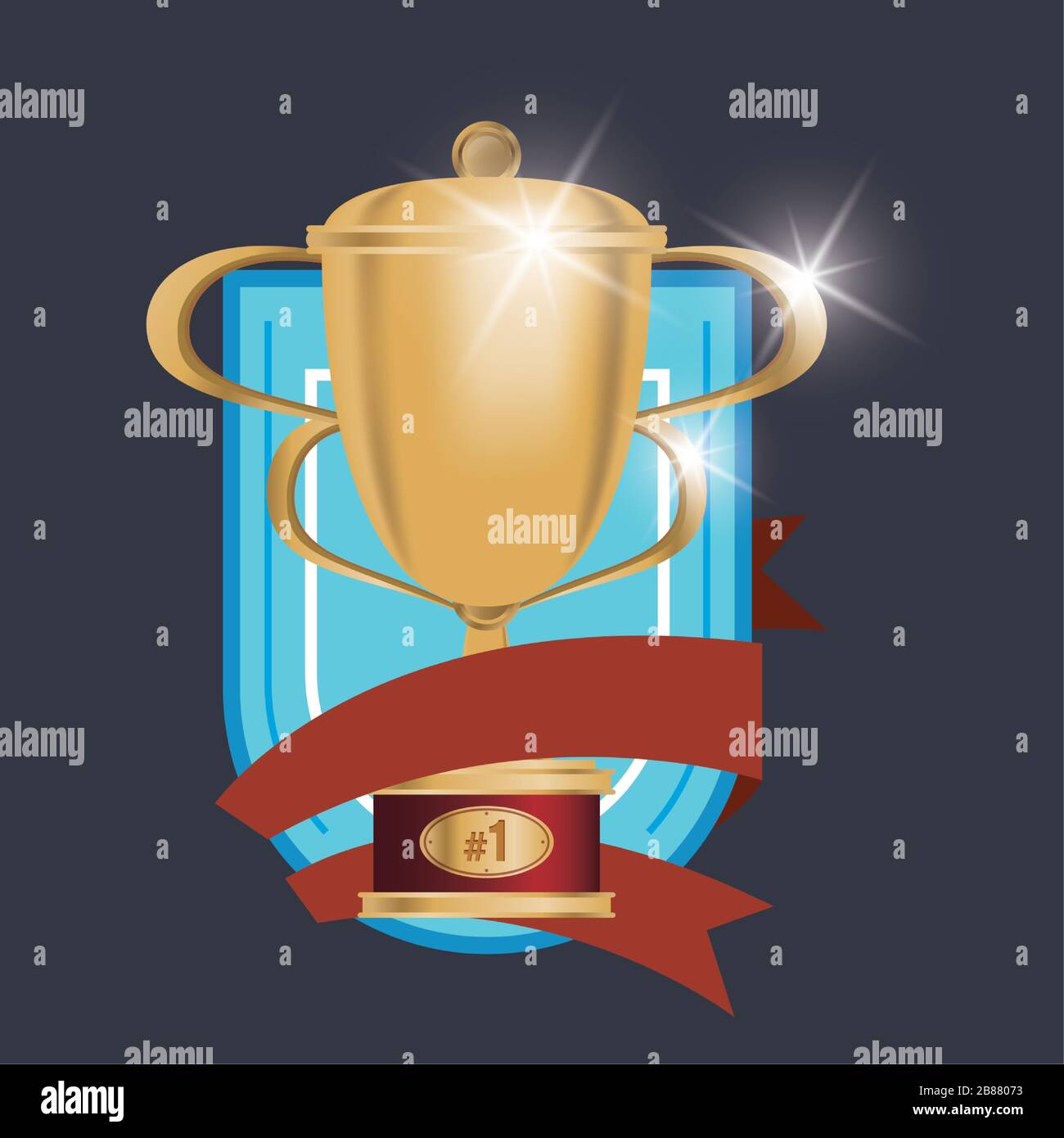 golden trophy cup award icon Stock Vector Image & Art - Alamy