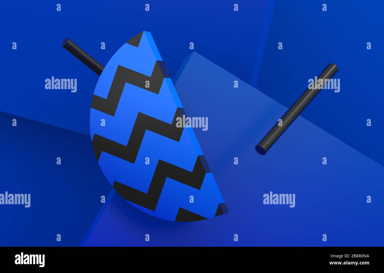 Abstract 3d render, background with geometric shapes, modern graphic ...