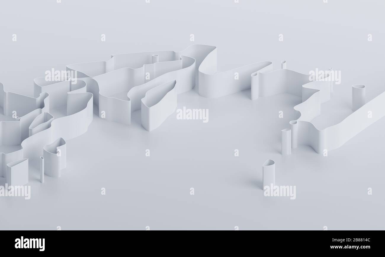 Abstract 3d render, background design, modern illustration Stock Photo ...
