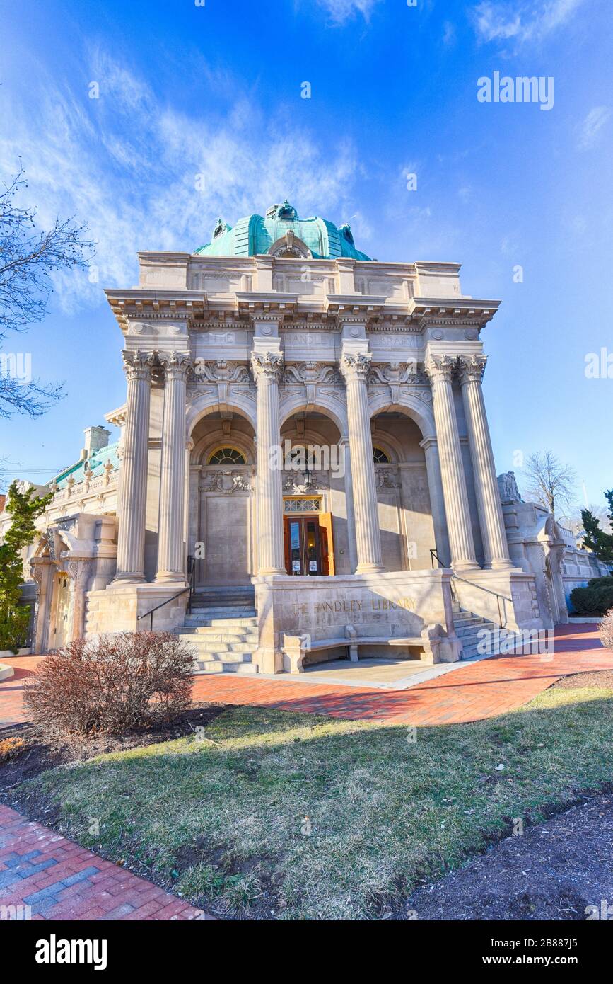 Handley Library, Winchester, Virginia Stock Photo Alamy