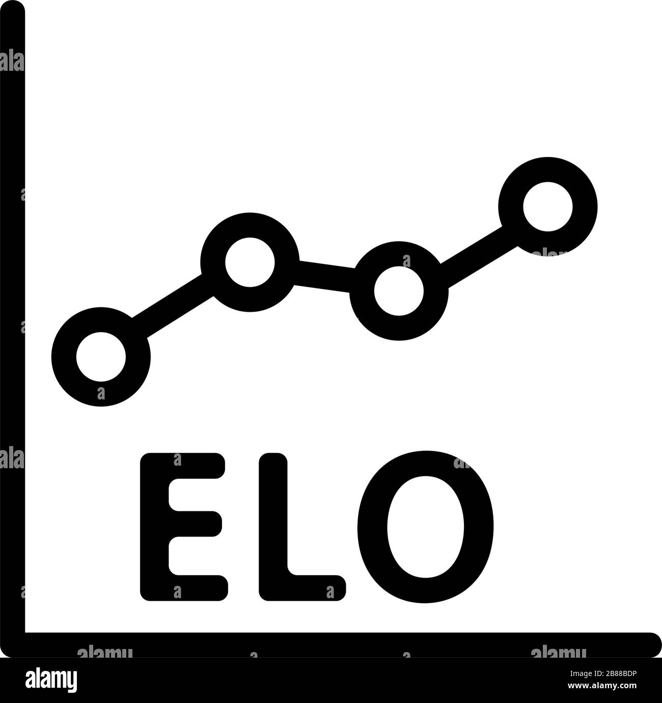 growth chart icon vector outline illustration Stock Vector Image & Art ...