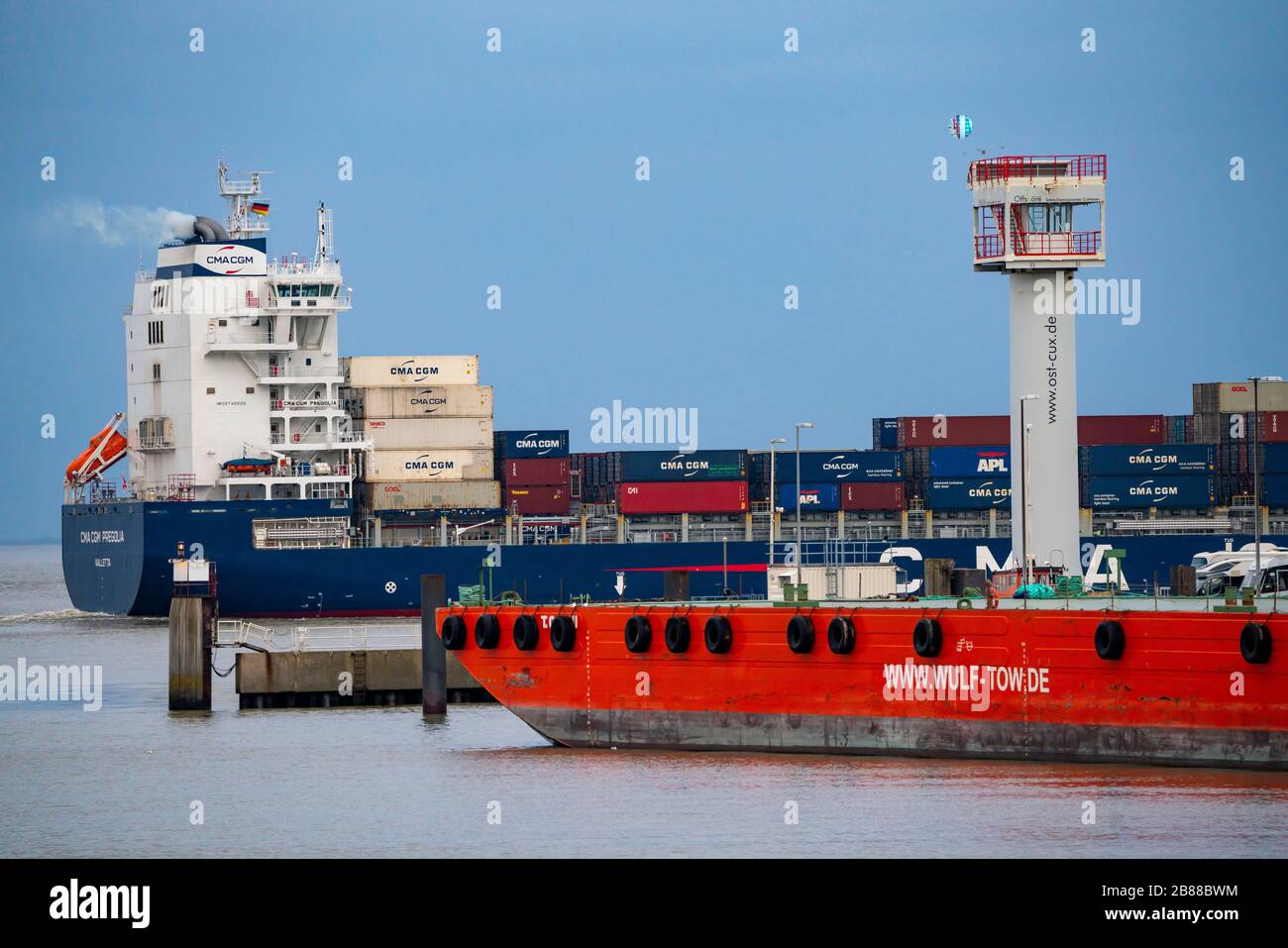 CMA CGM PREGOLIA , Container cargo ship under the flag of Malta, in the