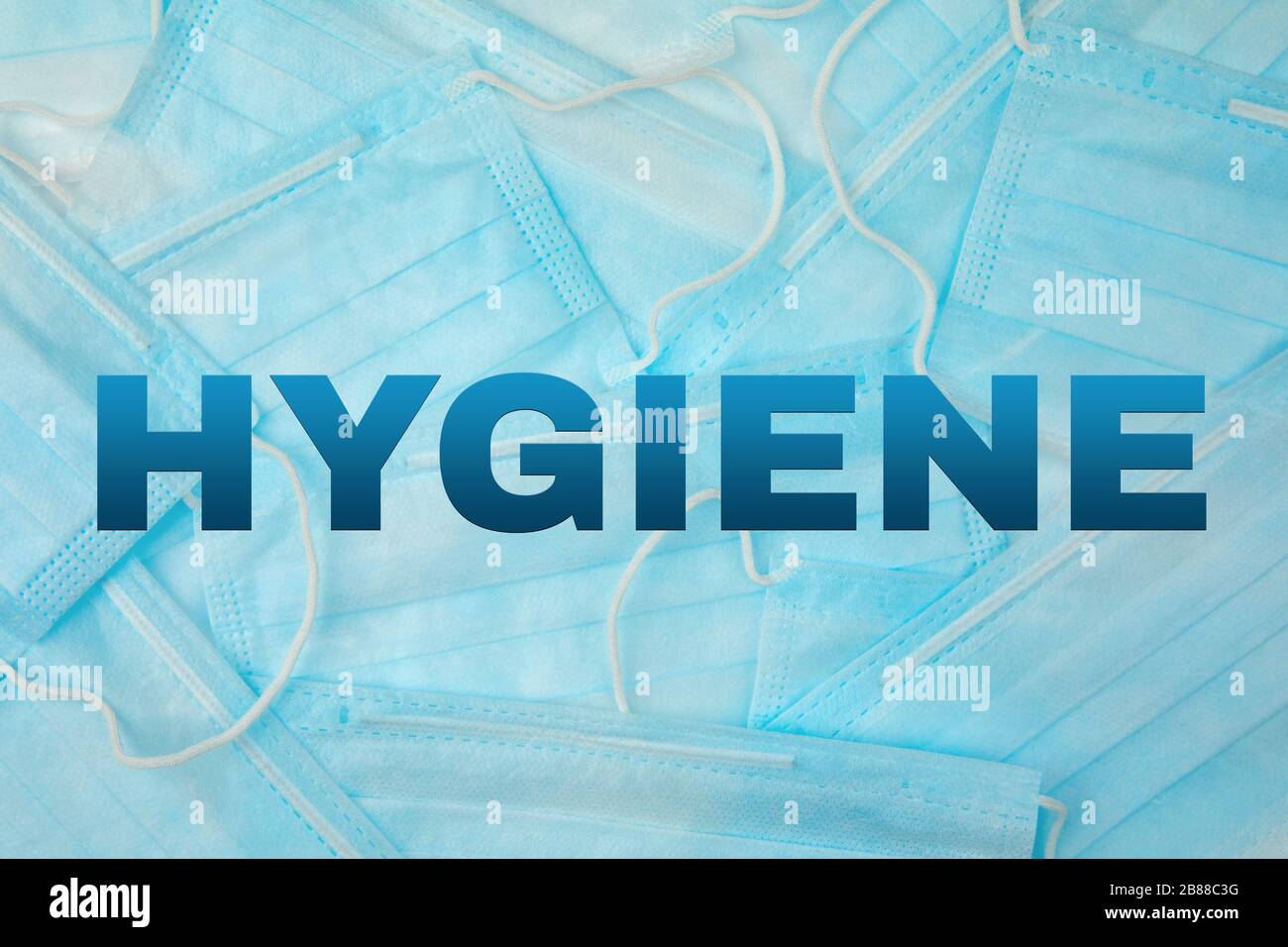 blue surgical medical masks as background texture Stock Photo - Alamy