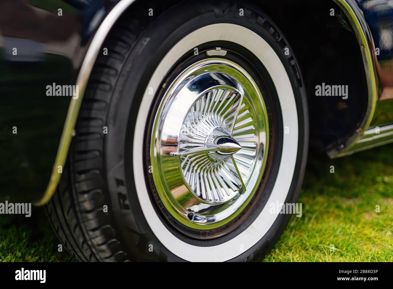 Bray, Ireland, June 2018 Bray Vintage Car Club show, open air retro